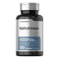 Horbäach Nattokinase Supplement 4000 FU | 150 Capsules | Non-GMO, Gluten Free
